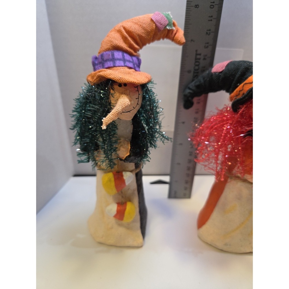 Set‎ of 2 Halloween Witches Figures 7.5" - Picture 3 of 4